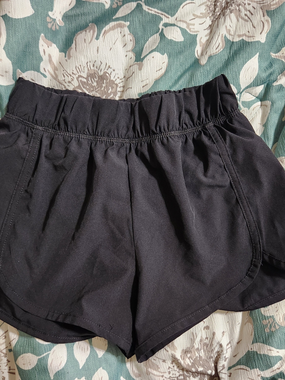 90 Degree By Reflex Black Elastic-Waist Kids Shorts New